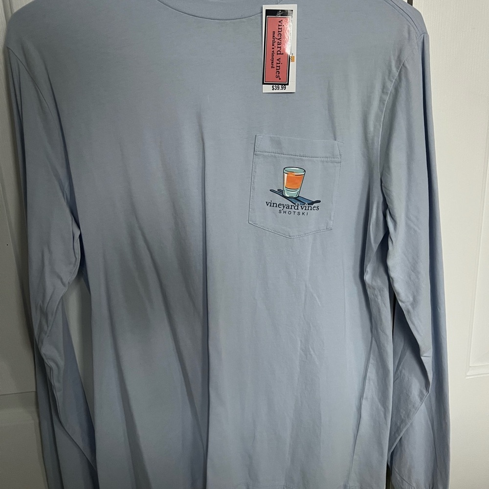 Vineyard Vines Men's Blue Long Sleeve Shirt